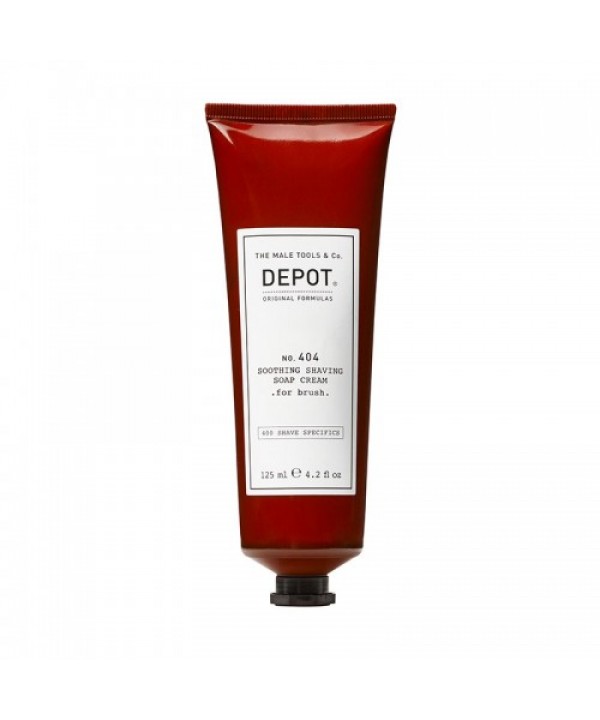 DEPOT no. 404 SOOTHING SHAVING SOAP CREAM .for brush Успокояващ крем сапун за бръснене .за четка 125 ml