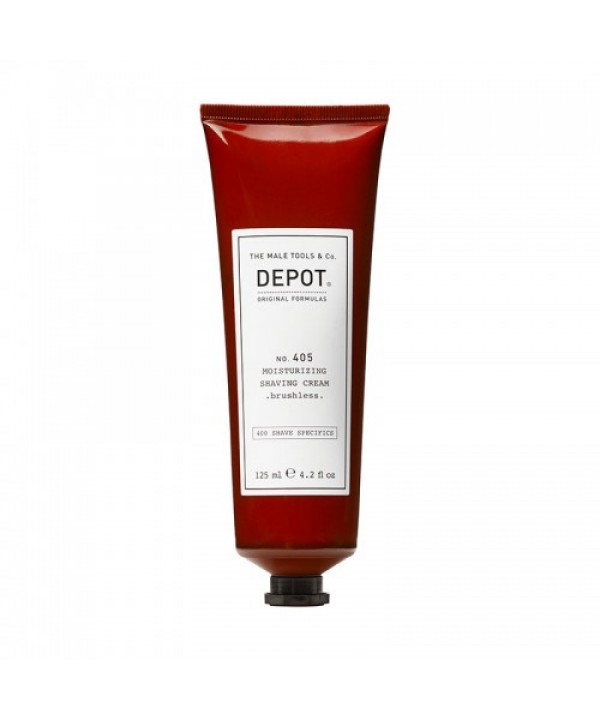 DEPOT no. 405 MOISTURIZING SHAVING CREAM .brushless Хидратиращ крем за бръснене .без четка 125 ml