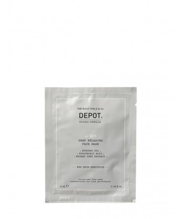 Depot - DEEP RELAXING FACE MASK ДЪЛБОКО РЕЛАКСИРАЩА МАСКА ЗА ЛИЦЕ 12бр. 13мл.