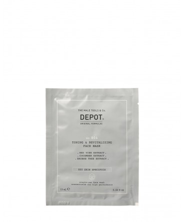 Depot - TONING & REVITALIZING FACE MASK ТОНИЗИРАЩА И РЕВИТАЛИЗИРАЩА МАСКА ЗА ЛИЦЕ 12бр. 13мл.